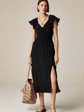 NWT J. Crew Palermo dress in viscose-blend crinkle